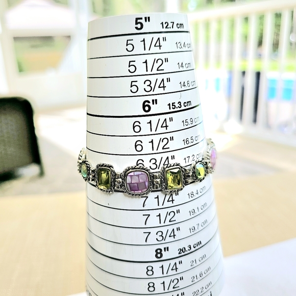 SET! 925 Pearl & Glass Bead Choker with Lia Sophia Granada Bracelet SET! - Picture 9 of 13